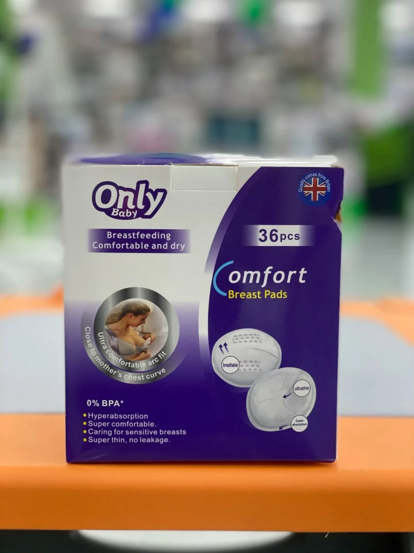 ONLY BABY BREAST PADS (36PCS) - Only Baby, Breast Pads, Disposable Breast Pads, Nursing Pads, Breastfeeding Essentials, Maternity Care, Mom Care Products