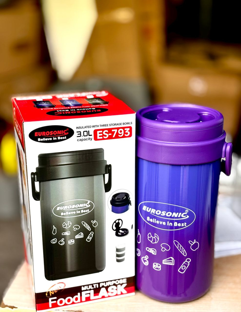 EUROSONIC MULTI PURPOSE FOOD FLASK - 3L