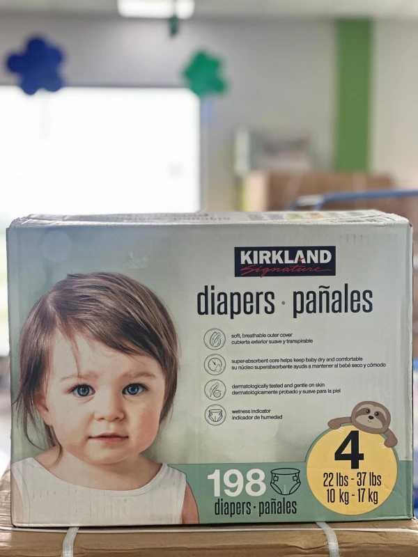 Kirkland Signature Baby Diapers: Kirkland Signature, Kirkland Diapers, Kirkland Baby Diapers, Baby Diapers, Disposable Diapers, Absorbent Diapers, Soft Baby Diapers, Breathable Baby Diapers, Wetness I