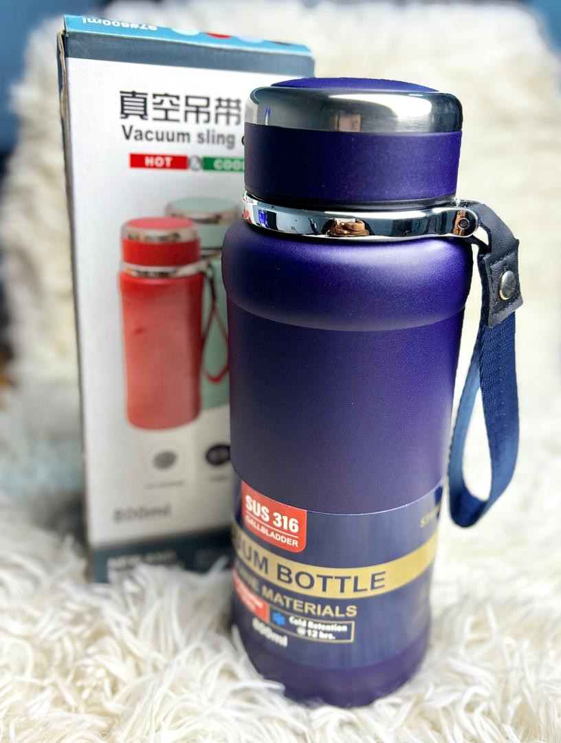 VACUUM SLING CUP - 800ML - Vacuum Sling Cup, Travel Cup, Hydration Essentials, Stainless Steel Bottle, Hot And Cold, Portable Bottle, Gym Essentials, Everyday Use