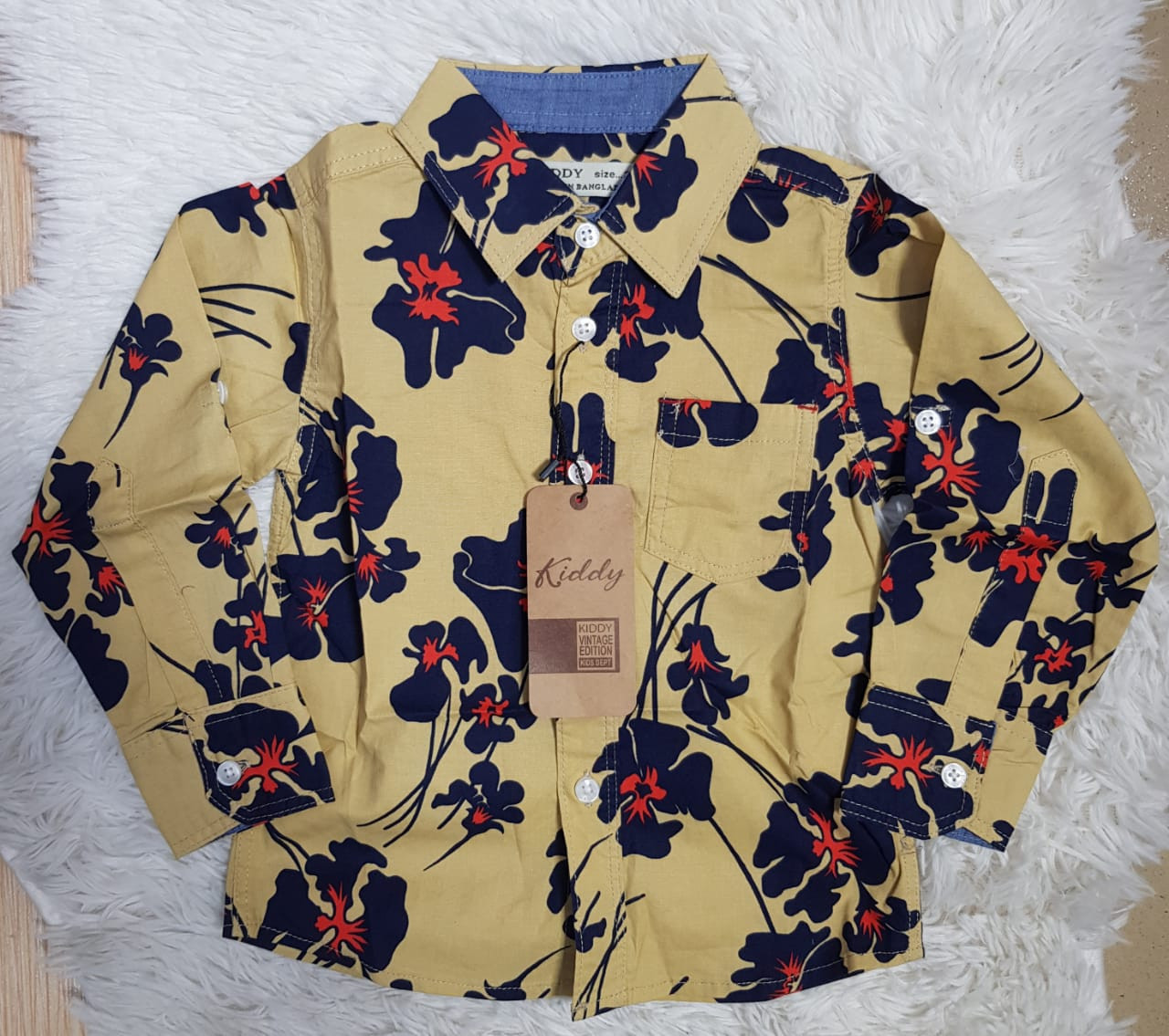 Kids Vintage Long Sleeve Shirt