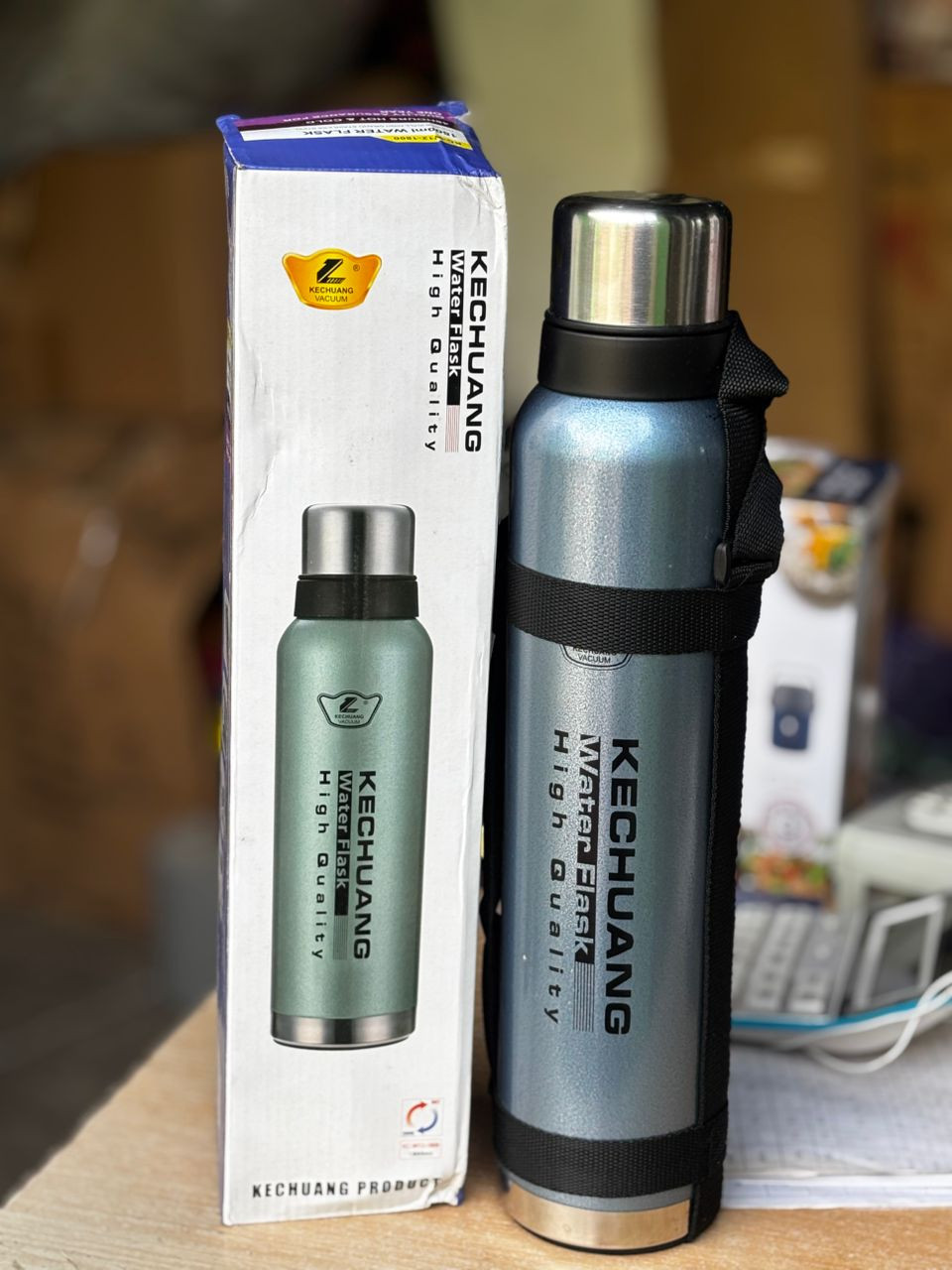 KECHUAN VACUUM FLASK - Kechuan Vacuum Flask, stainless steel flask, insulated water bottle, hot and cold flask, travel vacuum flask, durable drink bottle, portable thermos