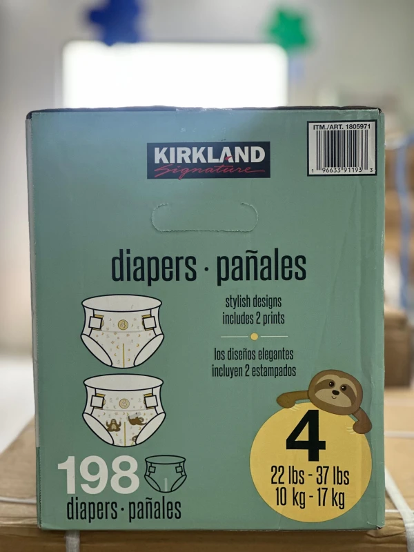 Kirkland Signature Baby Diapers: Kirkland Signature, Kirkland Diapers, Kirkland Baby Diapers, Baby Diapers, Disposable Diapers, Absorbent Diapers, Soft Baby Diapers, Breathable Baby Diapers, Wetness I